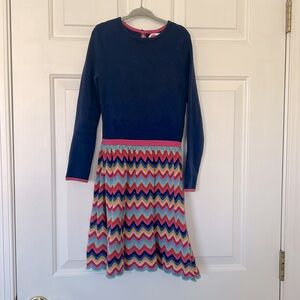 Mini Boden girls knit dress. Size 7-8y.